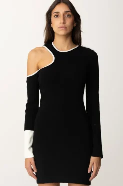 Akep Abito con Cut-out e Dettagli a ContrastoNERO