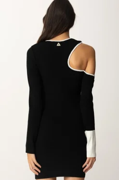 Akep Abito con Cut-out e Dettagli a ContrastoNERO