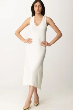 Akep Abito In Maglia con Scollo In LurexPANNA