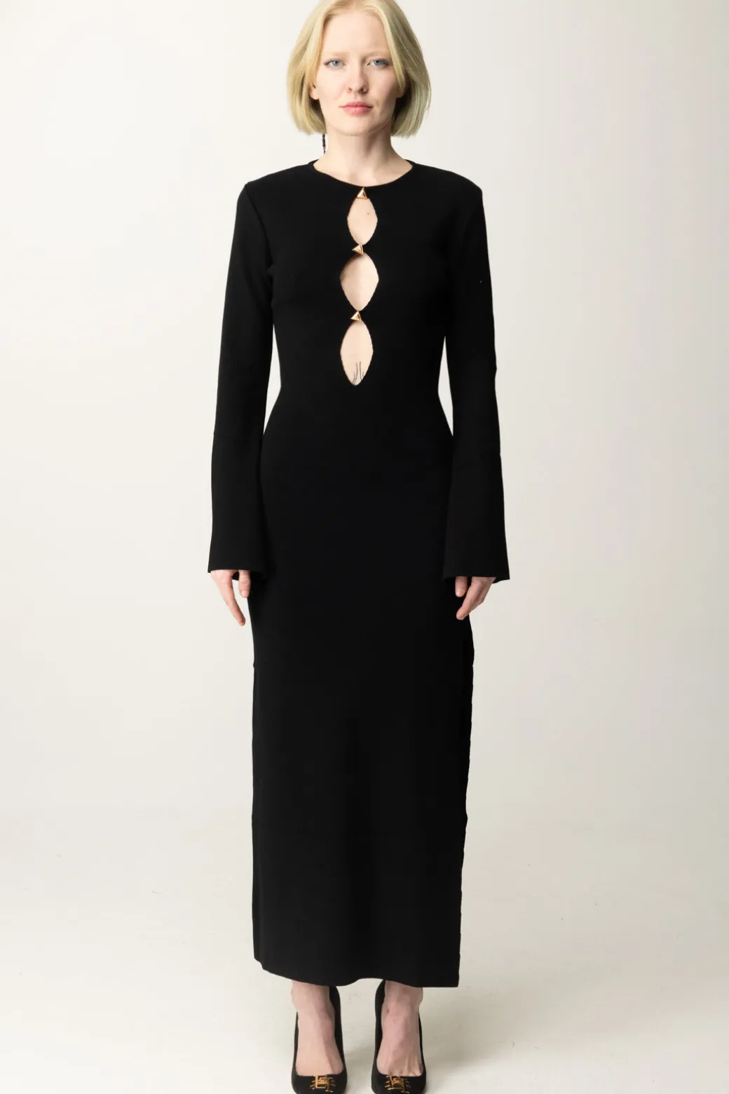 Akep Abito Lungo con Cut-outNERO