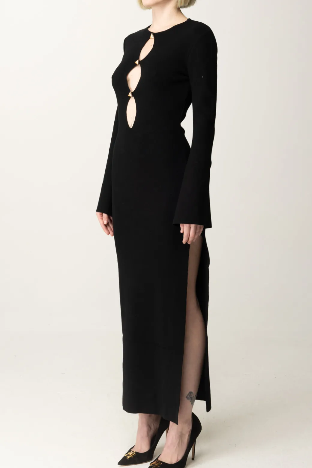 Akep Abito Lungo con Cut-outNERO