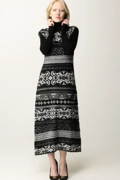 Akep Abito Midi a Collo AltoNERO