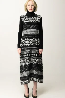 Akep Abito Midi a Collo AltoNERO