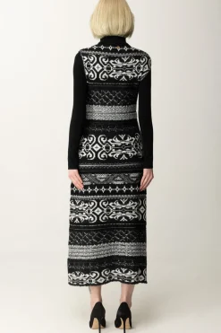 Akep Abito Midi a Collo AltoNERO