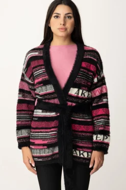 Akep Cardigan Pink Panter con CinturaVARIANTE UNICA
