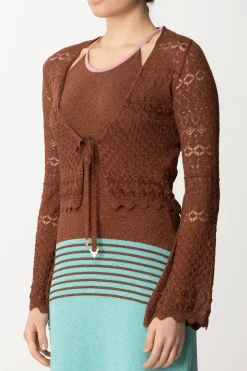 Akep Croprispalle Corto In Punto Pizzo LurexMORO