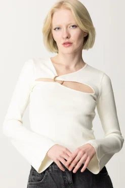 Akep Maglia con Cut-out e AnelloPANNA