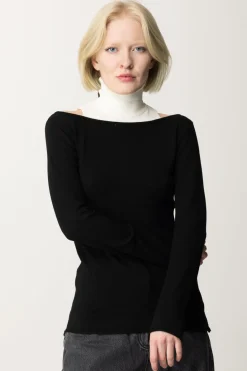 Akep Maglia con Lupetto ApplicatoNERO