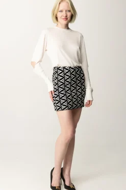 Akep Maglia Girocollo con Cut-outPANNA