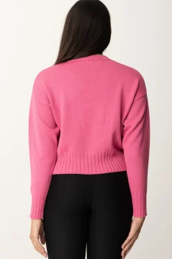 Akep Maglione Pink Panter CroppedFUXIA