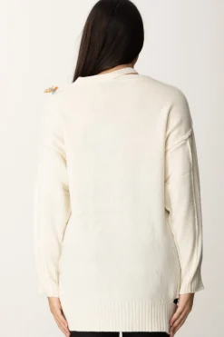 Akep Maxi Maglia con Cut-out e Cuciture ColoratePANNA