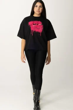 Akep T-shirt Pink Panter OversizeNERO