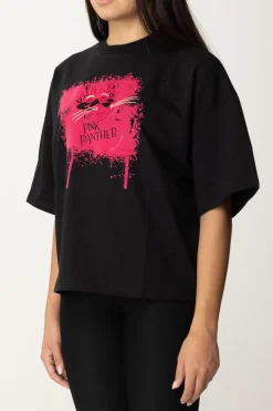 Akep T-shirt Pink Panter OversizeNERO