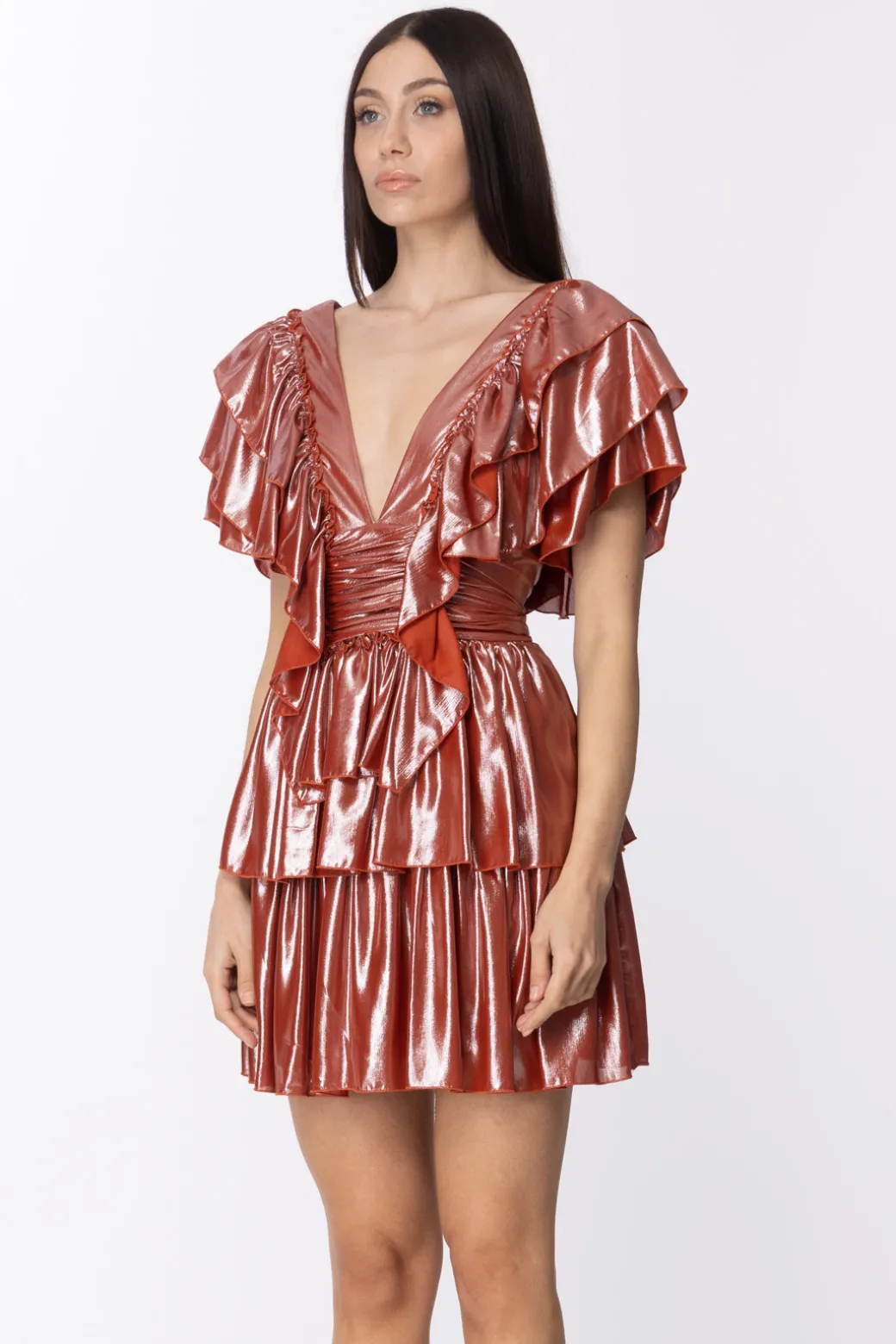 Aniye By Abito con Rouches CadillacRED