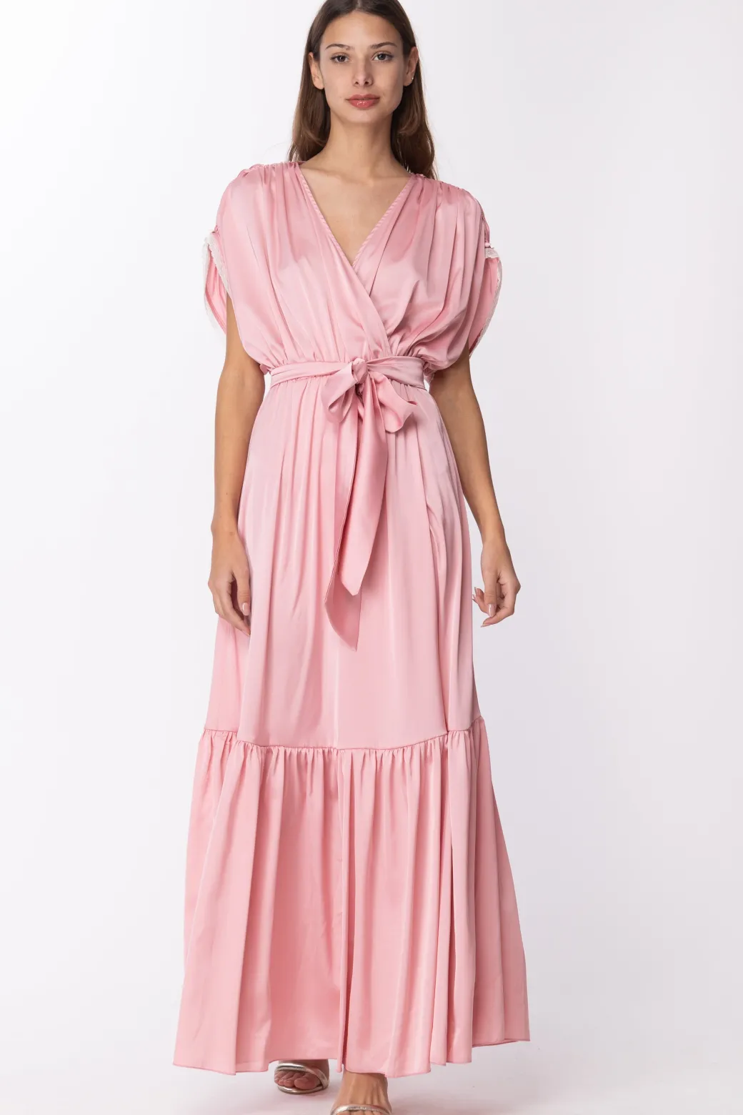 Aniye By Abito Lungo a Kimono EdaSOFT ROSE