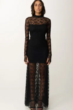 Aniye By Abito Lungo con Pizzo BethBLACK