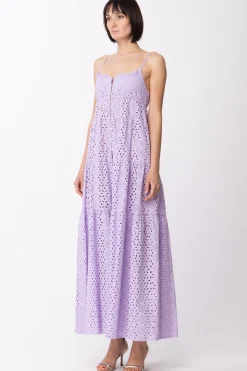 Aniye By Abito Lungo In Pizzo SangalloLAVANDER