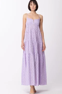 Aniye By Abito Lungo In Pizzo SangalloLAVANDER