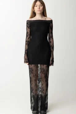 Aniye By Abito Lungo In Pizzo DenyBLACK