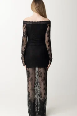 Aniye By Abito Lungo In Pizzo DenyBLACK