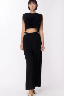 Aniye By Crop Top Dolly con TulleBLACK