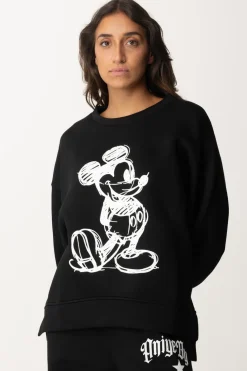 Aniye By Felpa In Neoprene con Stampa MickeyBLACK