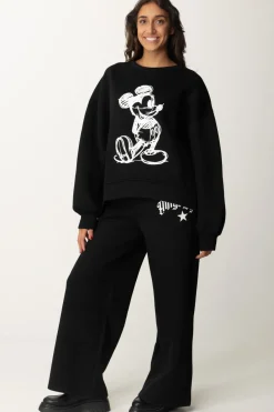 Aniye By Felpa In Neoprene con Stampa MickeyBLACK