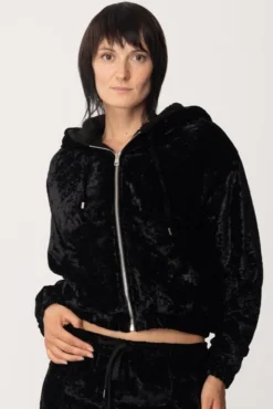 Aniye By Felpa Zira In Velluto Stampa Hello KittyNERO