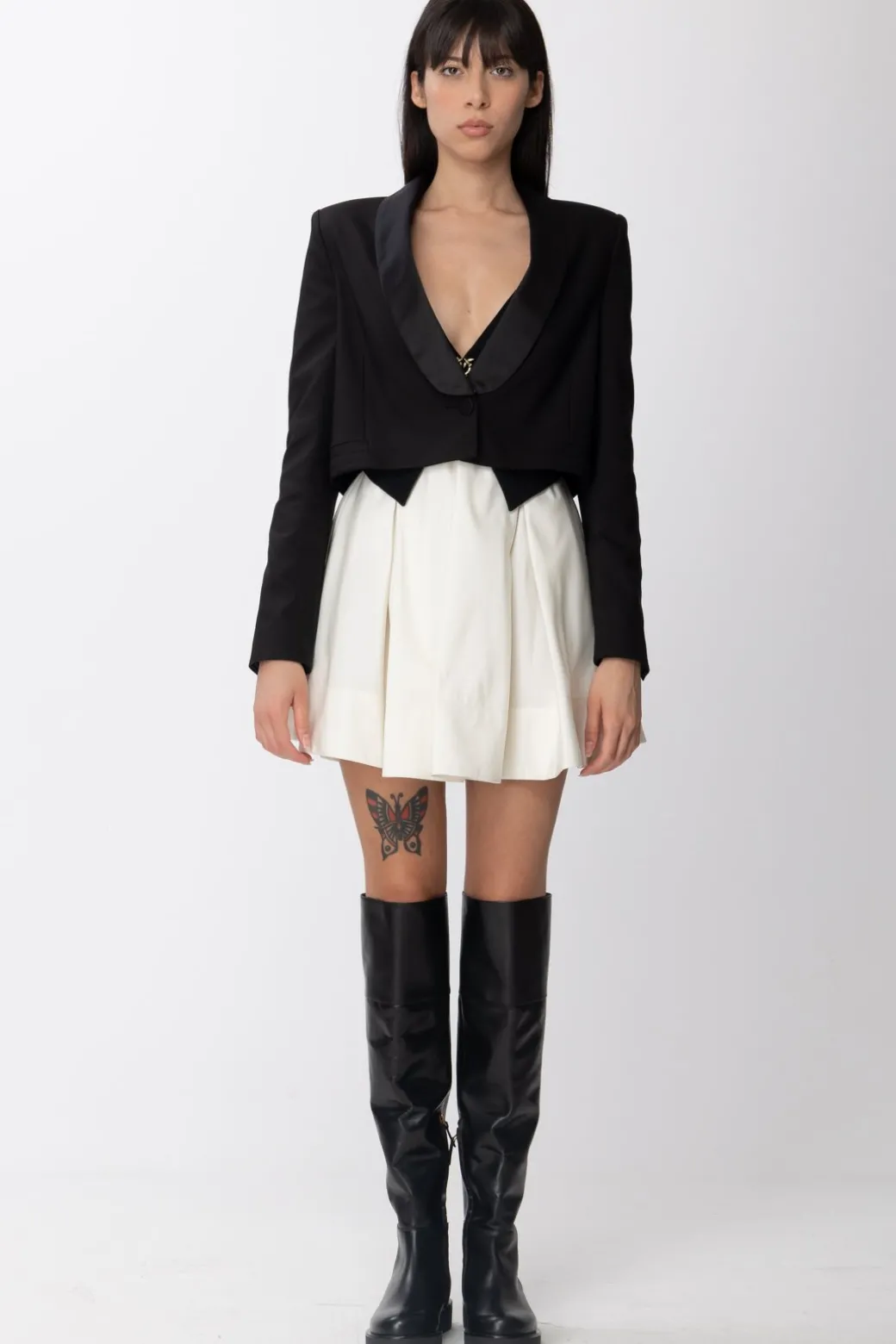 Aniye By Giacca Blazer CroppedBLACK