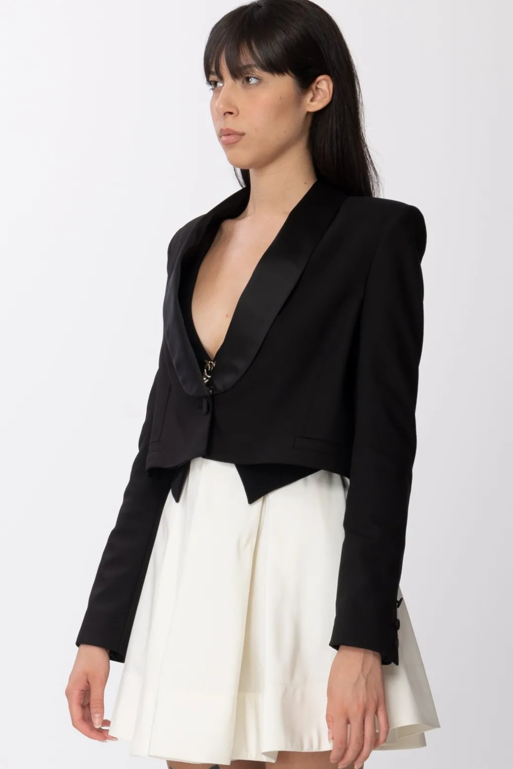 Aniye By Giacca Blazer CroppedBLACK