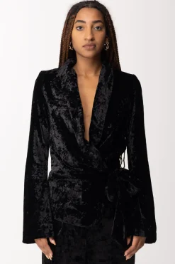 Aniye By Giacca In Velluto Zira con Chiusura a FioccoNERO