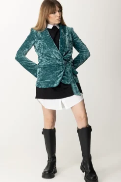 Aniye By Giacca In Velluto Zira con Chiusura a FioccoBLU SERPENT