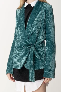 Aniye By Giacca In Velluto Zira con Chiusura a FioccoBLU SERPENT