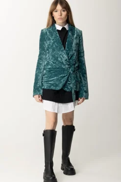 Aniye By Giacca In Velluto Zira con Chiusura a FioccoBLU SERPENT