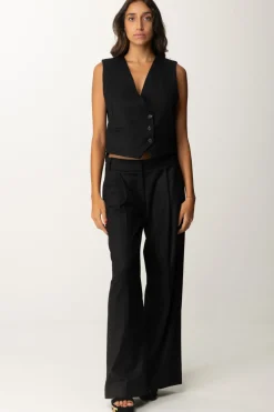 Aniye By Gilet In Fresco Lana DandyBLACK