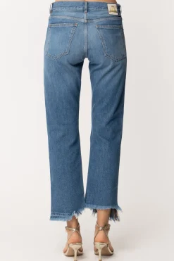 Aniye By Jeans Boyfriend Dakota con Orlo SfrangiatoLIGHT BLUE OLD