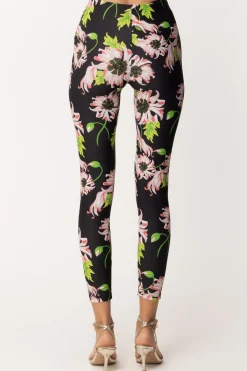 Aniye By Leggins Jimi con Stampa FlorealeBLOOMY BLACK
