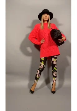 Aniye By Leggins Jimi con Stampa FlorealeBLOOMY BLACK