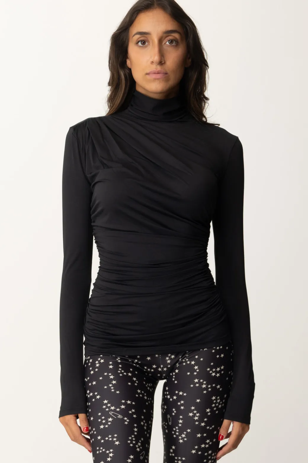 Aniye By Maglia In Jersey con Collo Alto JettBLACK