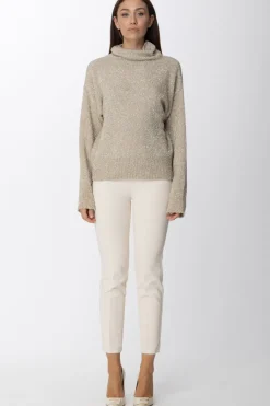 Aniye By Maglioncino In Tessuto LaminatoLIGHT GOLD