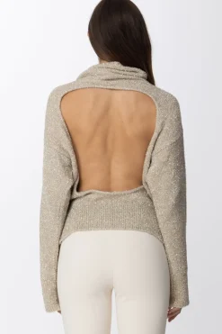 Aniye By Maglioncino In Tessuto LaminatoLIGHT GOLD