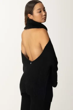 Aniye By Maxi Pullover con Scollatura Sul Retro MayaBLACK