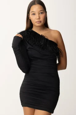 Aniye By Mini Abito con Piumette JettBLACK