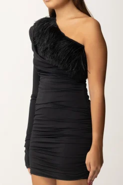 Aniye By Mini Abito con Piumette JettBLACK