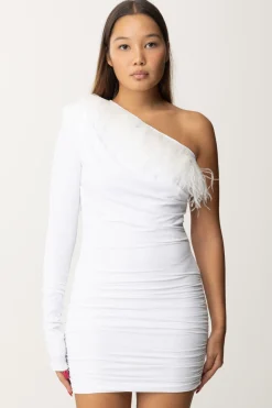 Aniye By Mini Abito con Piumette JettWHITE
