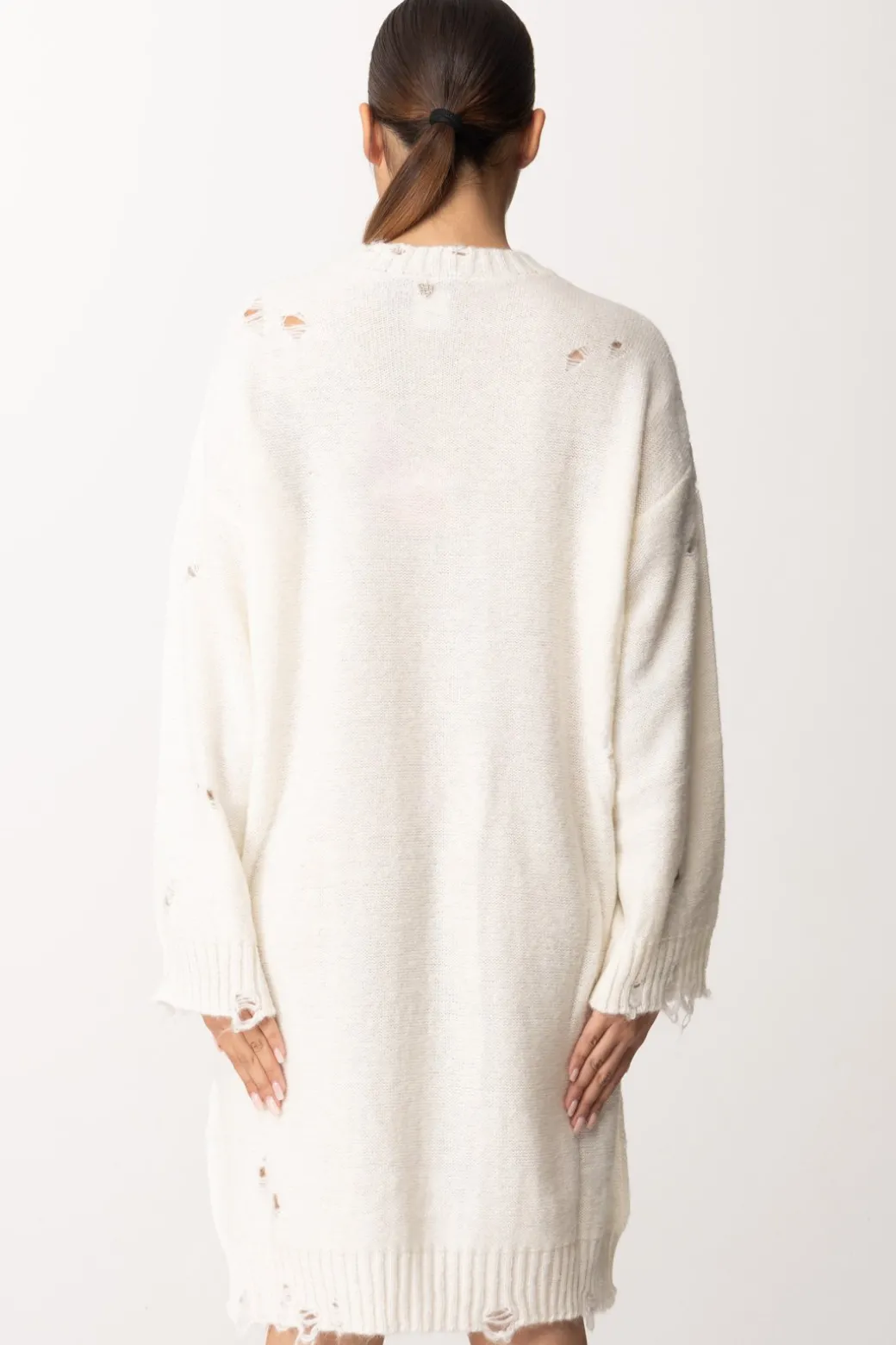 Aniye By Mini Abito In Maglia Destroyed Stampa MickeyMILK