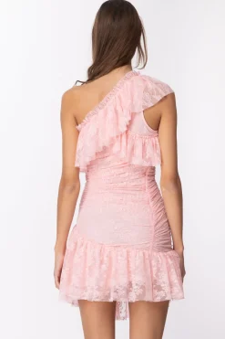 Aniye By Mini Abito Ruches e Pizzo EtaSOFT ROSE