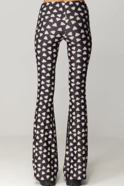 Aniye By Pantaloni a Zampa Rendal con StampaDIAMOND BLACK