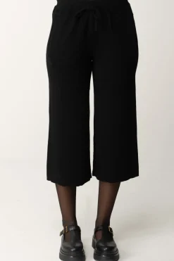 Aniye By Pantaloni Crop In Maglia LilyBLACK