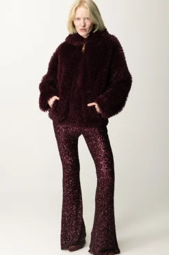Aniye By Pantaloni Flared Lux con PaillettesROUGE NOIR